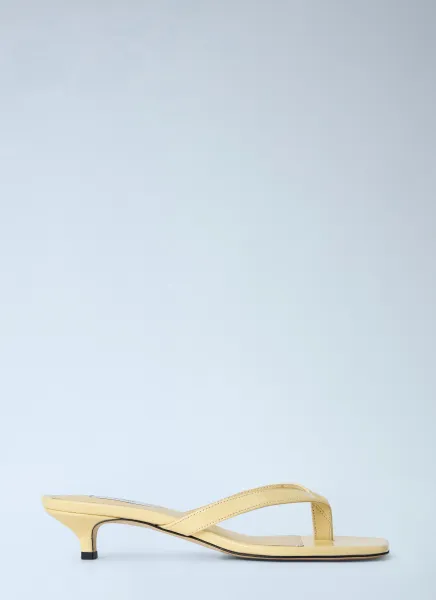Naplack Heeled Flip Flops