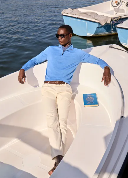Slim Fit Kensington Ribbed Stretch Chino