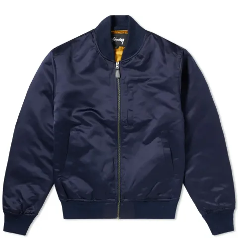 Emory Satin Bomber Jacket