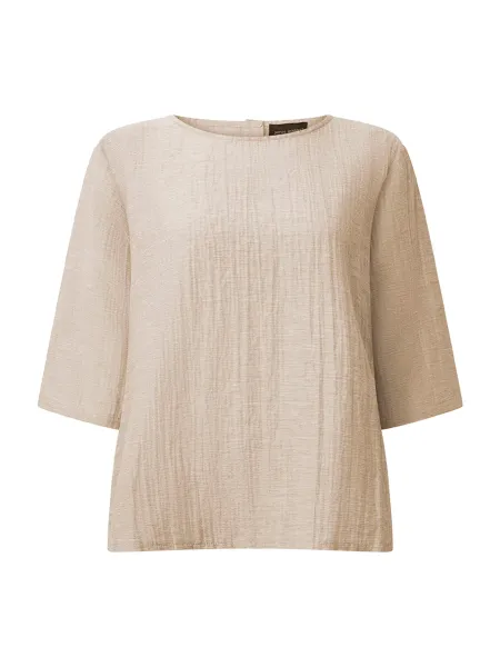 James Lakeland Natural Linen Blend Top