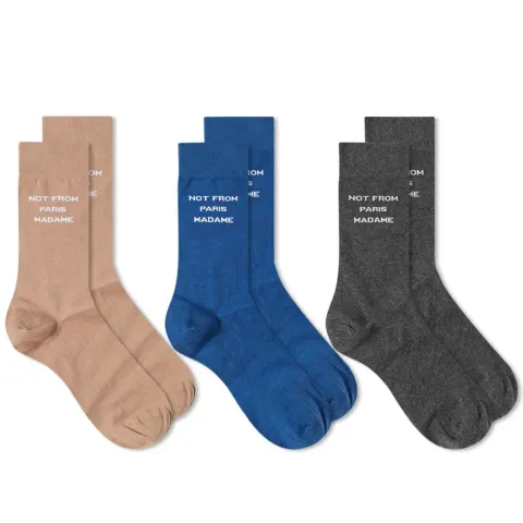Drôle de Monsieur Not From Paris Sock - 3 Pack