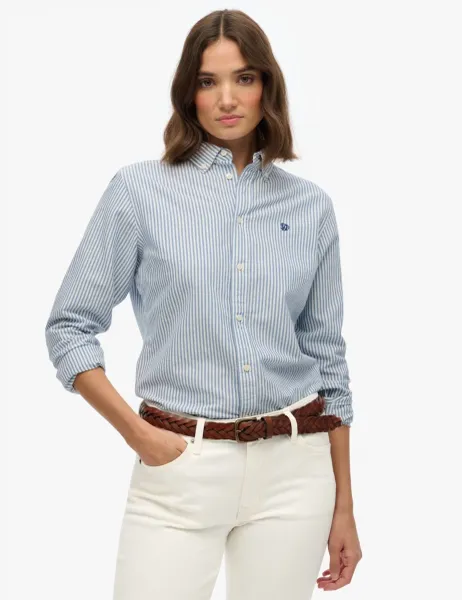 Superdry & Co Pure Cotton Striped Button Through Shirt