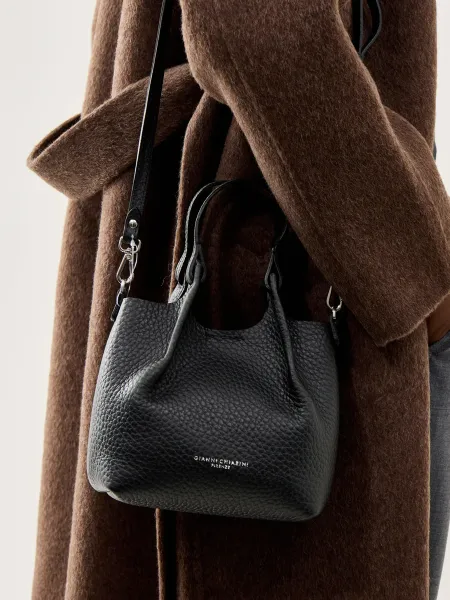 Dua Small Leather Crossbody Bag
