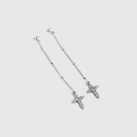 River Island Cross Thread Earrings