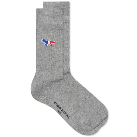 Maison Kitsuné Tricolor Fox Sock
