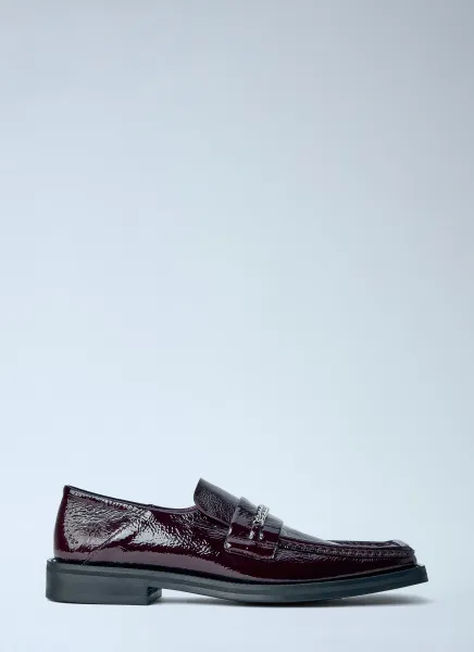 Fold Back Square Toe Loafers