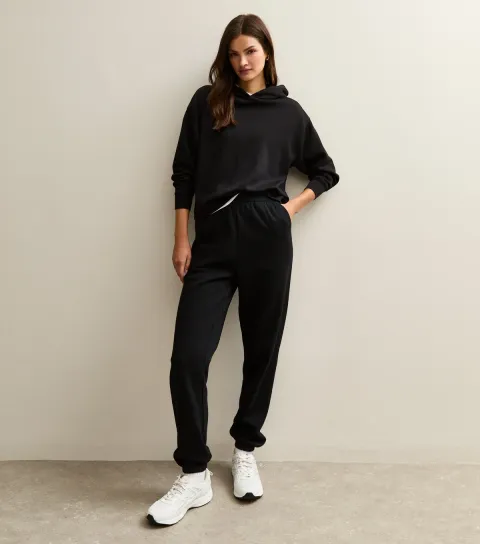 Women's Tall Black Cuffed Joggers