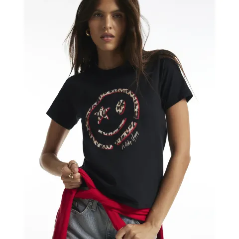 River Island Animal Smile Print Short Sleeve T-Shirt