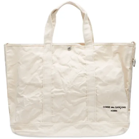 Comme Des Garçons Homme Cotton Canvas Tote Bag