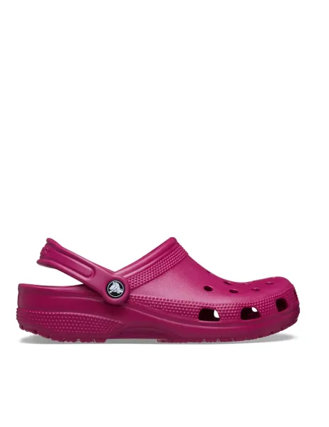Crocs Classic Flat Clogs Dark Pink