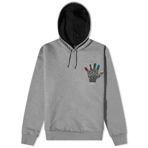 Hand Print Logo Popover Hoodie