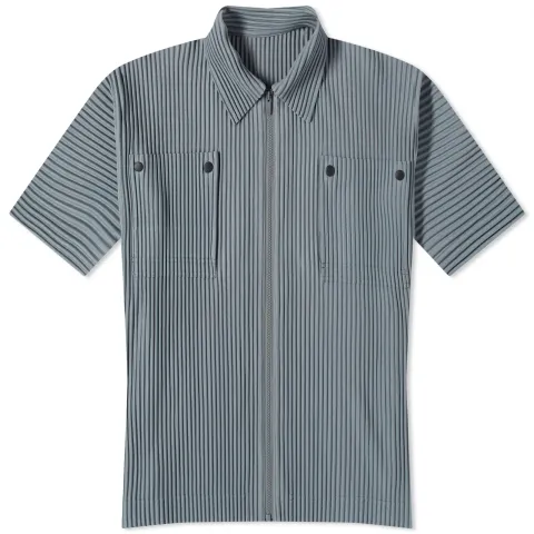 Pleated Patch Pocket Shirt
