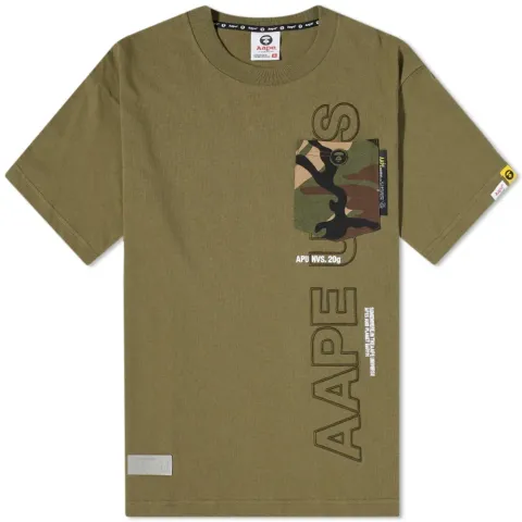 AAPE Washed Camo Pocket T-Shirt