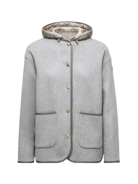 women Reposse 3-in-1 Wool & Cashmere Short Down Jacket Grey