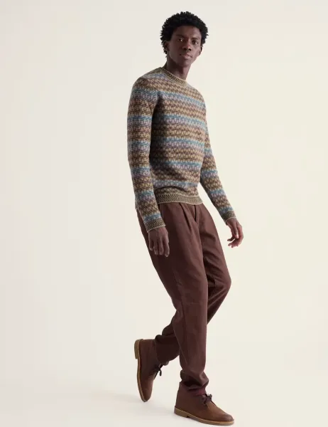 Seasalt Cornwall Lambswool Rich Cable Crew Neck Jumper Multi