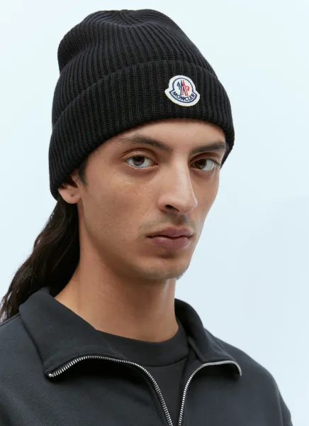 Logo Patch Beanie Hat