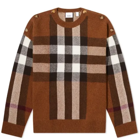 Checked Cashmere Jumper
