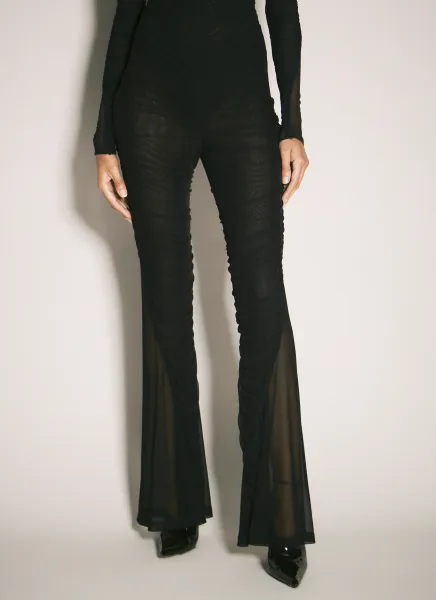Ruched Flared Pants