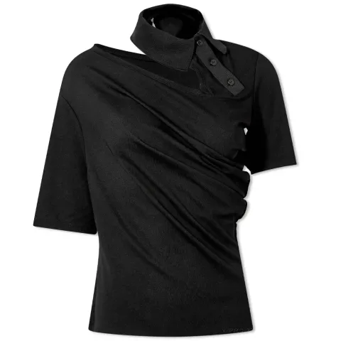 Twisted Double Collar Polo