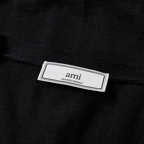 AMI Wolf Patch Cardigan