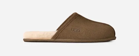 Scuff for Men, Suede/Polyester/Wool