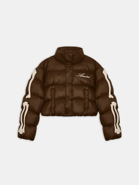 WOMEN - WOMEN'S BONES CROPPED DOWN JACKET - Dark Brown