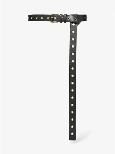 Grommeted Leather Belt