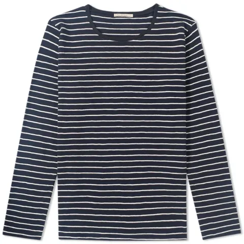 Nudie Long Sleeve Ovrar Stripe Tee