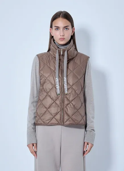 Max Mara Quilted Gilet with High Neck