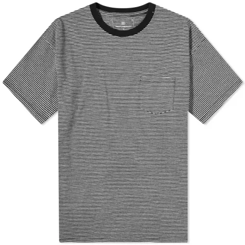 Dripping Narrow Border Pocket T-Shirt