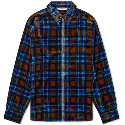Sandrok Zip Tartan Overshirt
