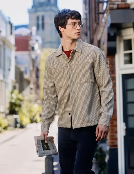 Regatta Relaxed Fit Overshirt Beige Mix