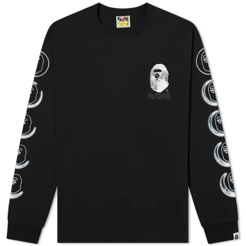 Long Sleeve Ape Head Moon T-Shirt