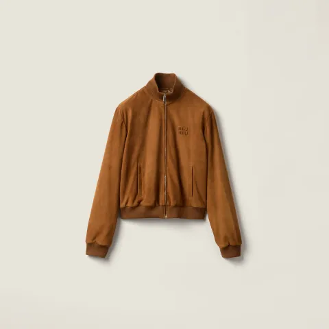 Waxed suede jacket