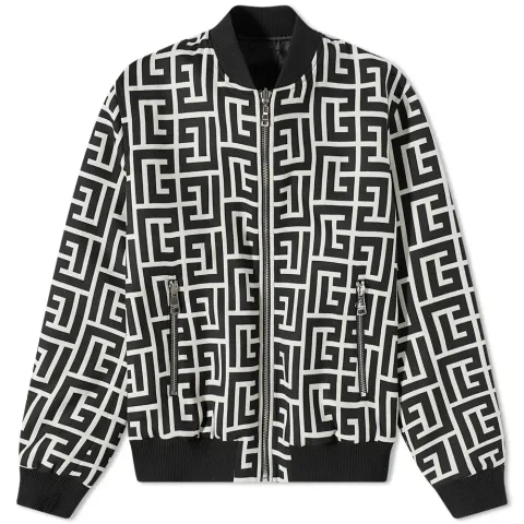 Reversible Macro Monogram Bomber Jacket