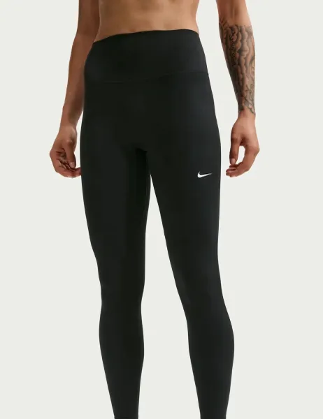 Nike One Seamless Front High-Waisted Leggings Black Mix