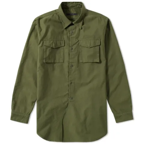 SOPHNET. Military Pocket Long Shirt