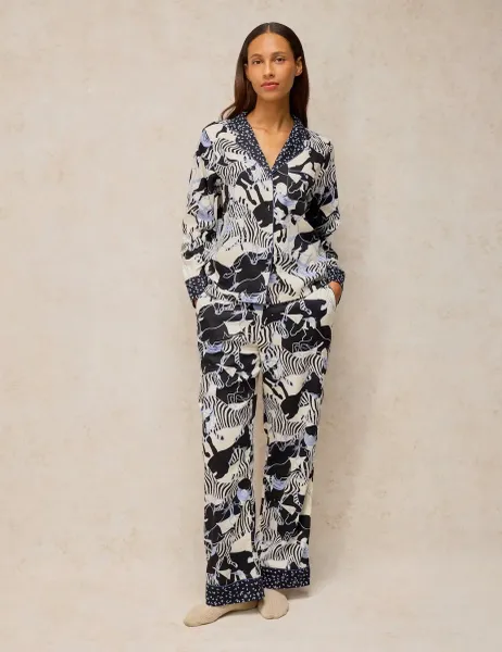 White Stuff Cotton Rich Printed Pyjama Bottoms