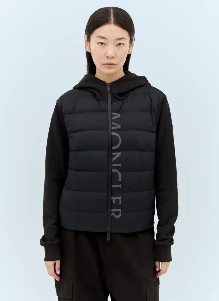 Padded Zip-Up Cardigan