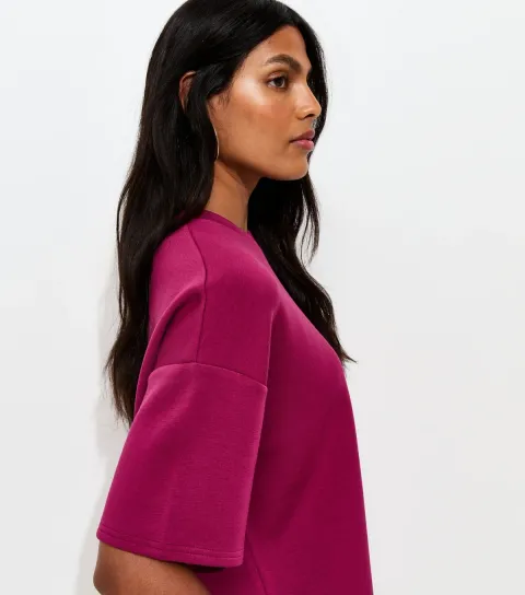 New Look Women's Premium Light Burgundy Sweatshirt T-Shirt
