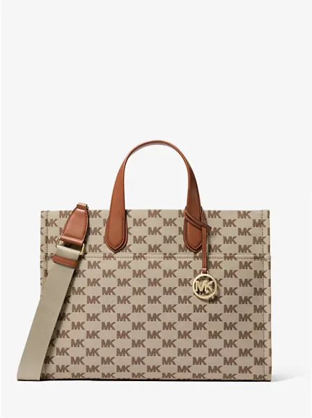 Gigi Large Logo Jacquard Tote Bag