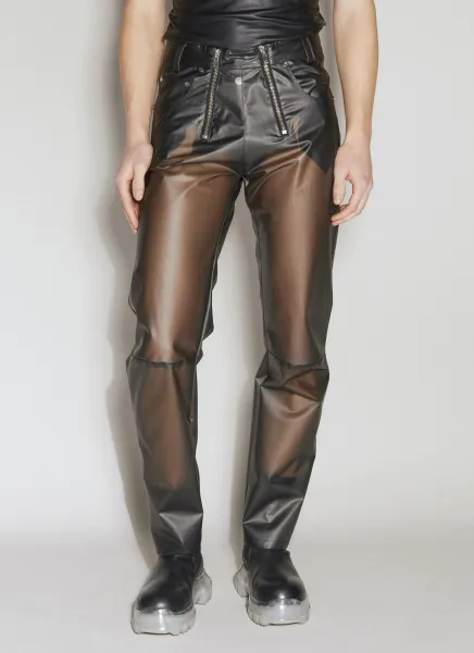 Clear Double-Zip Pants