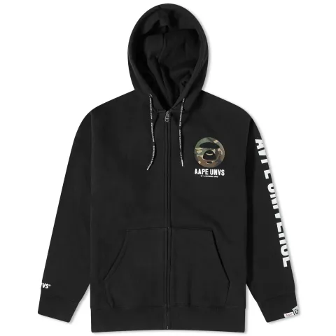AAPE Back X-Bone Zip Hoodie