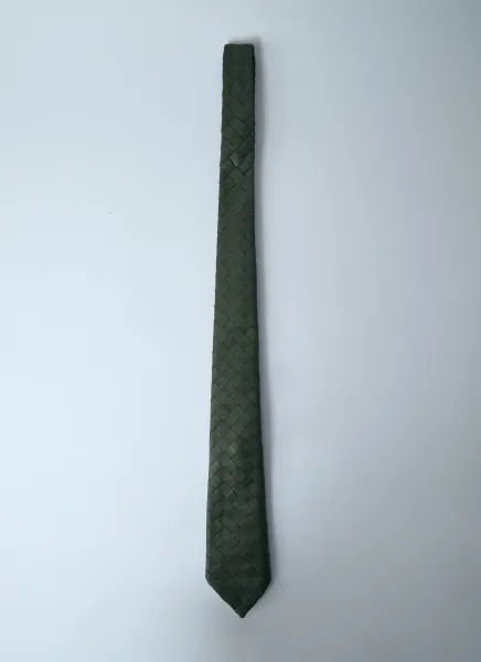 Braided Leather Tie