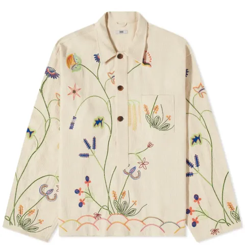 Wildflower Embroidered Popover Overshirt