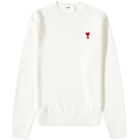 AMI Small A Heart Crew Knit