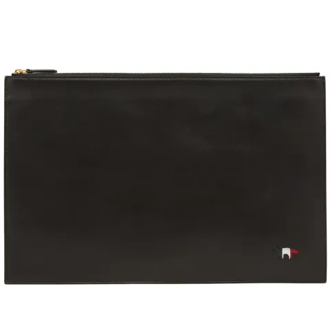 Maison Kitsuné Tricolour Leather Portfolio