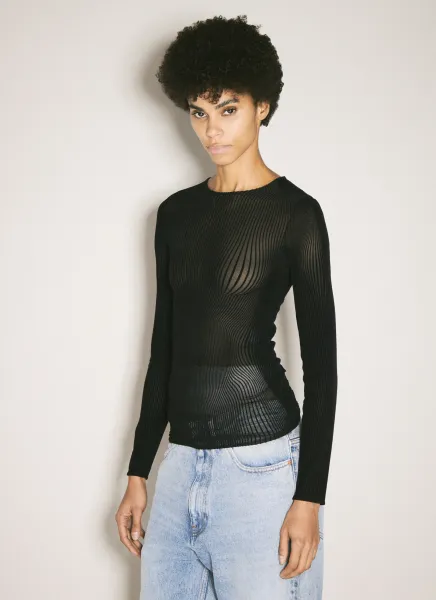 Morphing Pinstripe Top