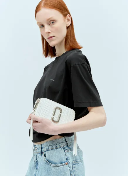 The Monogram Debossed Snapshot Shoulder Bag