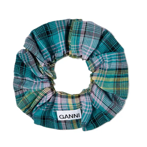 Seersucker Check Scrunchie